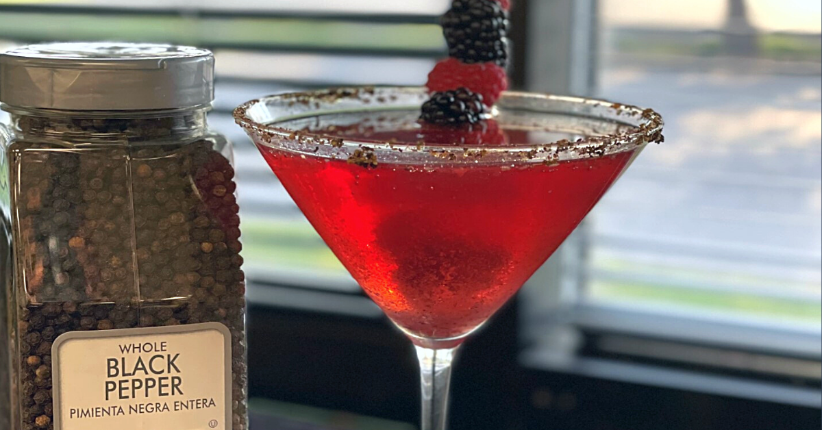 Black Pepper Berry and Infused Spritzer