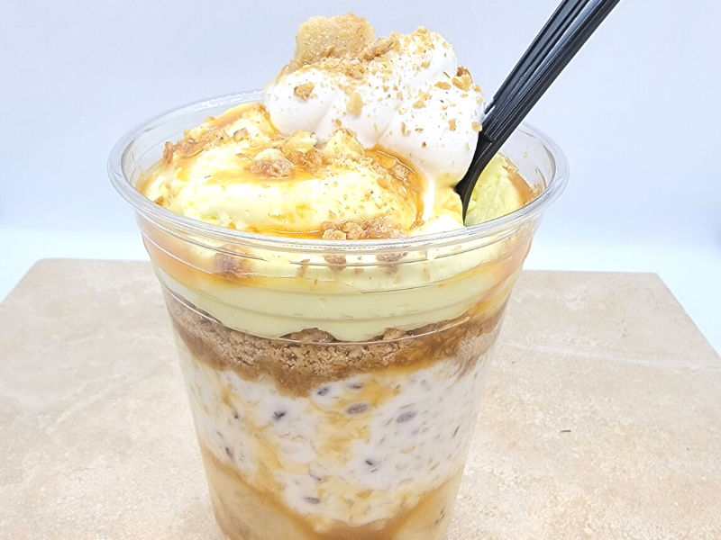 Overnight Sunrise Banana’s Foster Parfait