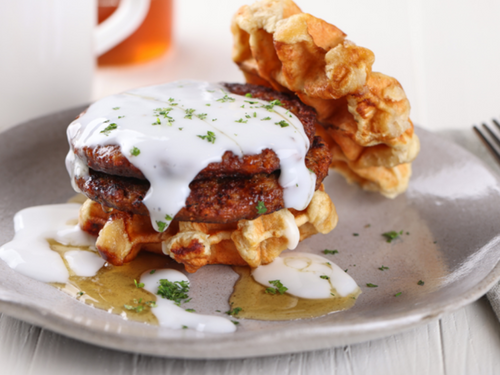 Vegetarian Sausage & Gravy Sandwich Recipe