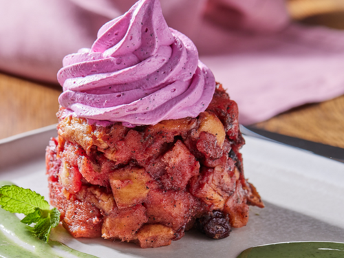 Dragon Fruit Bread Pudding Recipe