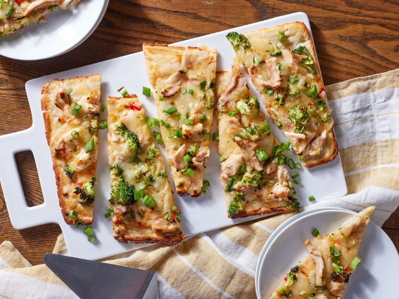 Thai chili chicken flatbread Recipe