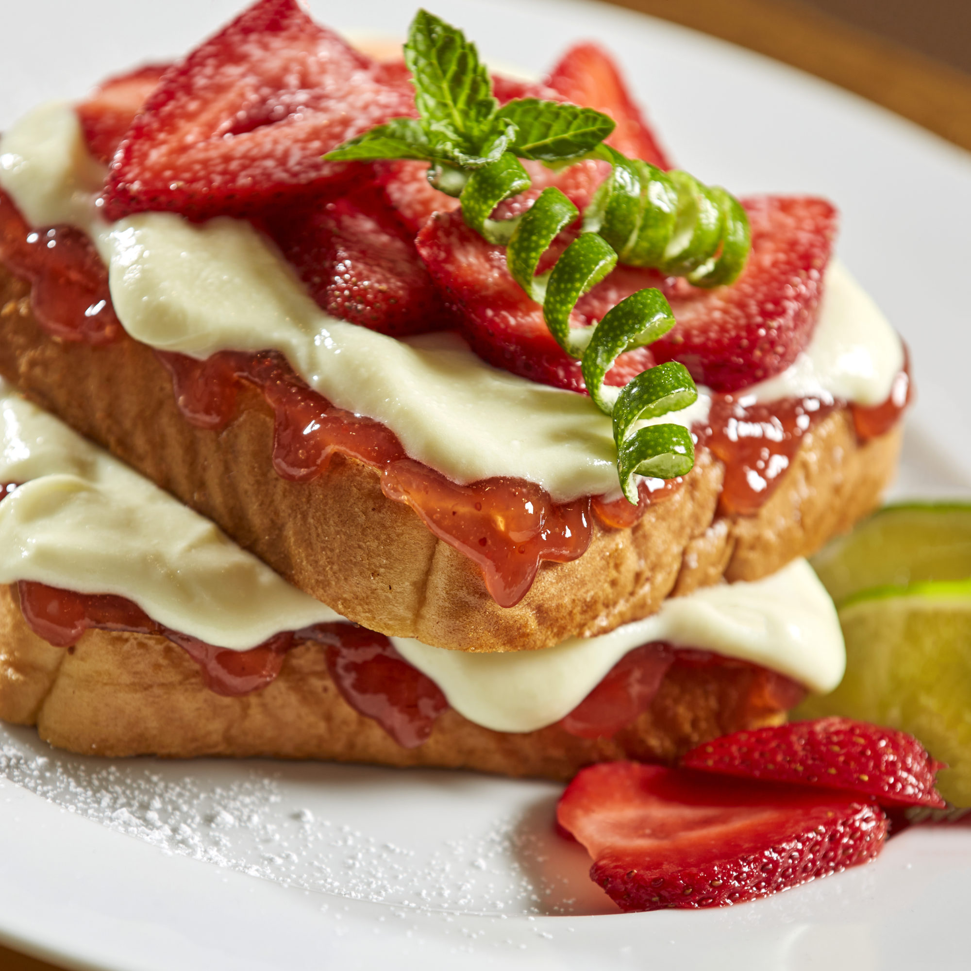 Strawberry Key Lime French Toast