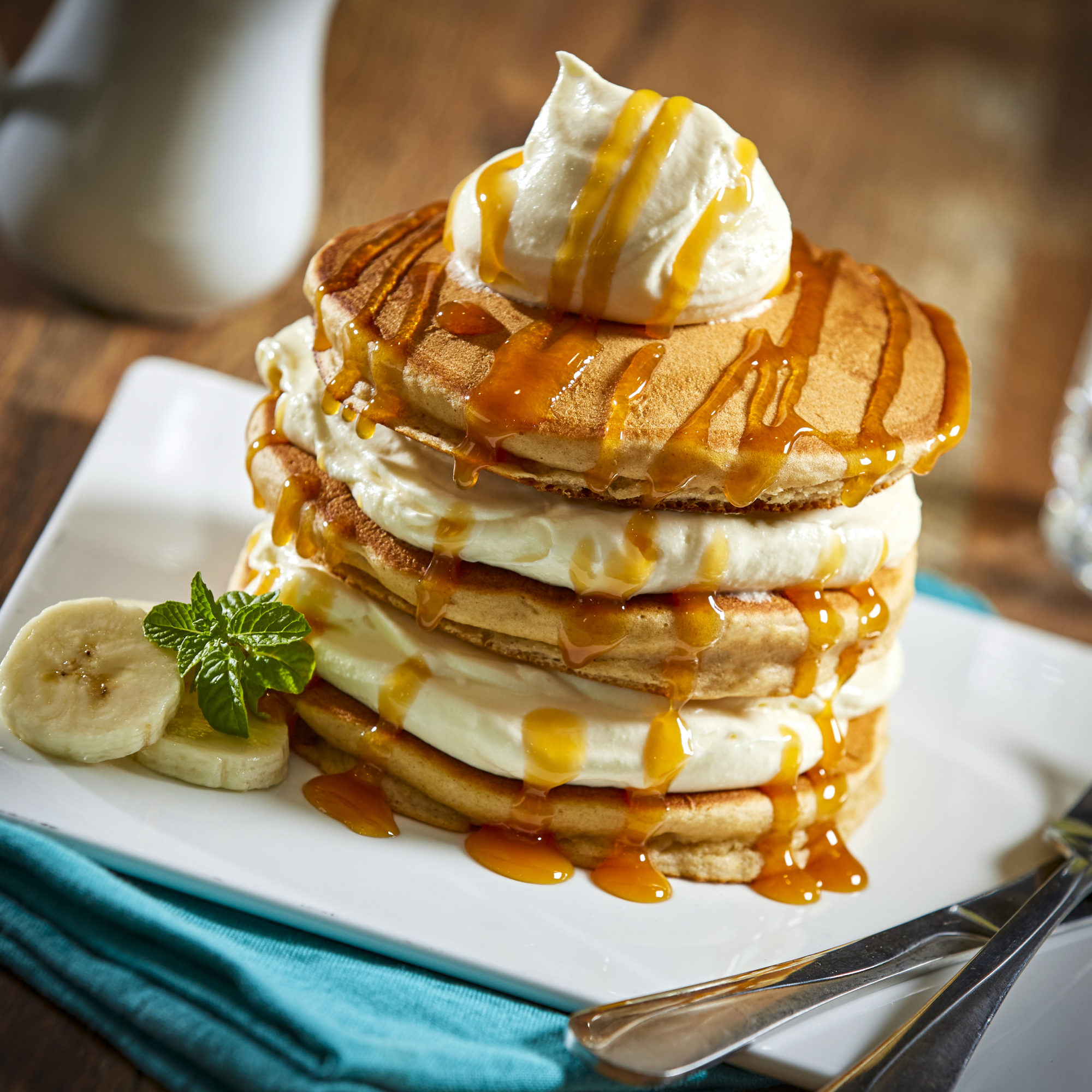 Peanut Butter Banana Pancakes